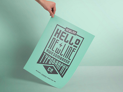 Newlion Font font poster type typography