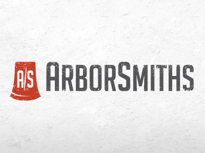 ArborSmiths Identity axe identity landscaping logo rough trees