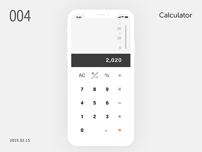 DailyUI challenge 004 calculator daily 100 challenge design ui