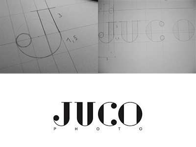 "JUCO" logotype black logo logotype photography type typography white