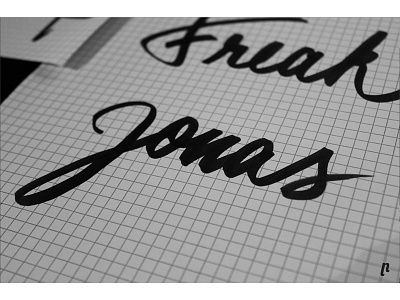 "Jonas" lettering brush calligraphy custom handlettering lettering type typography