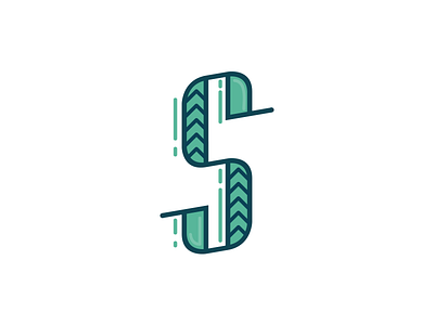 Funny "S" font retro typerface typography vintage wip