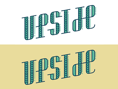 "UPSIDE" Typography font retro typerface typography vintage wip