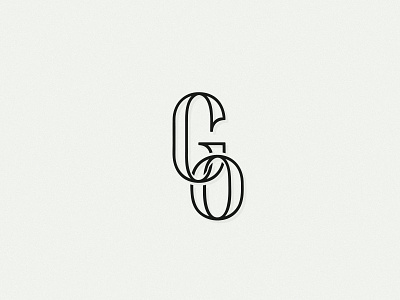 GO Monogram brand branding letters logo logotype monogram type typography