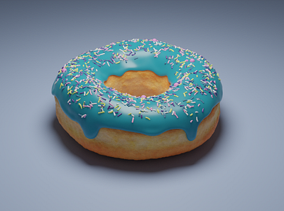 And that is my donut 3d blender donut graphic tutorial