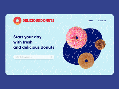 Daily UI - Landing page branding daily 100 challenge daily ui delivery design donuts graphic landing landing page ui ui design ux web web design website