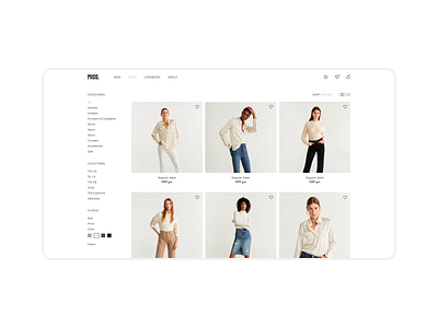 Miss. | E-commerce website branding dailyinspiration design ecommerce online shop online store ui uidesign uiux ux uxdesign webdesign webdesigner website