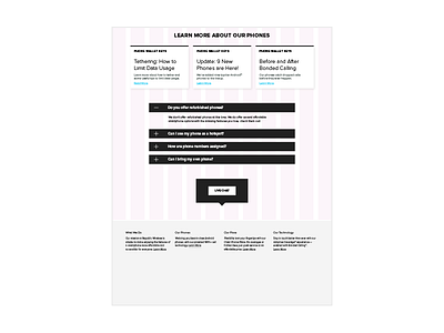 In-Page FAQ Wireframe 1