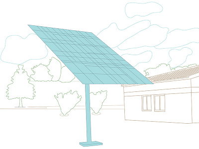 Solar Panel Illustration—Issue III: Environment