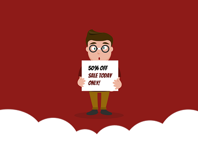 4LD Discount Illustration branding cartoon cartoon character cartoon design character design guy illustration logo person promo promo design sale vector web website