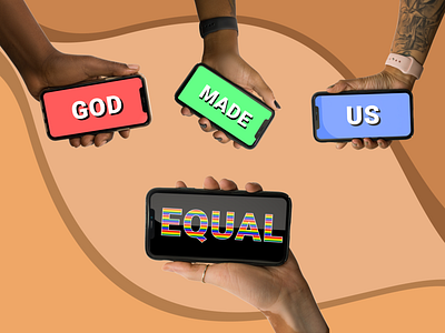 God made us equal #AllHands all hands design illustration