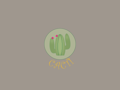 Cacti logo illustrator logo logo design vector