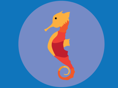 Seahorse logo by Shahar on Dribbble