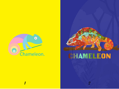 chameleon logo awesome logo color pallete design illustration illustrator logo logo design vector