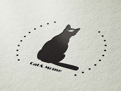 Cat & Mouse Logo awesome logo branding design illustration illustrator logo logo design mockup vector