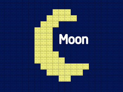 Moon art design lego