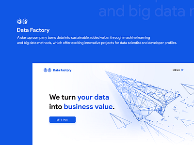 Data Factory | UX/UI Design app blue brand branding clean design flat graphic design icon identity illustration logo mobile photoshop typography ui ux vector web website