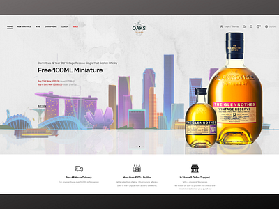 Whisky Wine Cellars E Commerce Singapore Graphic Clean branding design ecommerce illustration luxury design web website wine branding