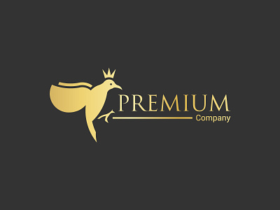 Premium Bird Logo bird logo branding design logo luxury logo premium