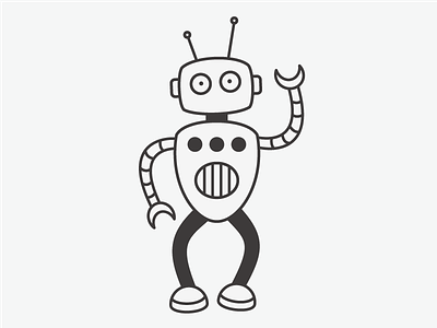 Some robots just like to dernce! dancing illustration robot robotodex