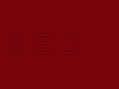 Red outlined type + CSS