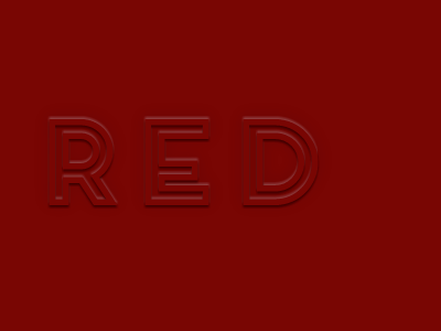 Hot Red - outlined type + CSS css frontage outlined type red