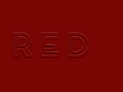 Hot Red - outlined type + CSS