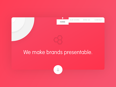 DailyUI #003 - Landing Page brand bright colorful dailyui gradient interface landing page pink red ui vibrant web design