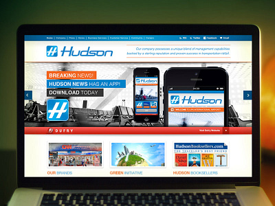 Hudson News Concept app concept design login mobile photoshop responsive ui web web design