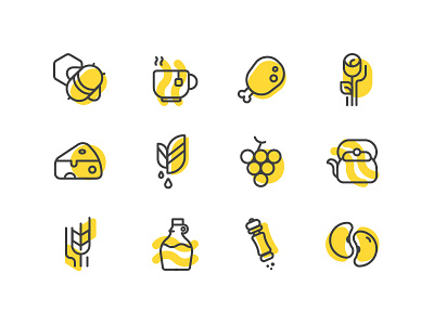 healthy food Icon Set