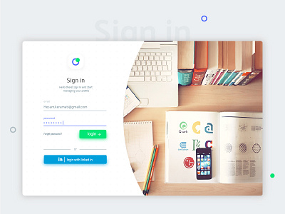 sign in book linkedin login sign student teacher ui univercity ux