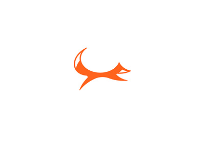 Minimalist Fox Logo animal fox fox illustration foxy goldenratio jumping minimalist simple