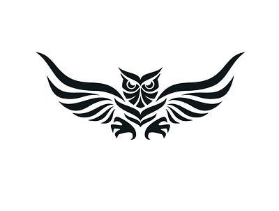Owl Logo Design animal bird brand logo logo design owl owl logo sharp simple tattoo