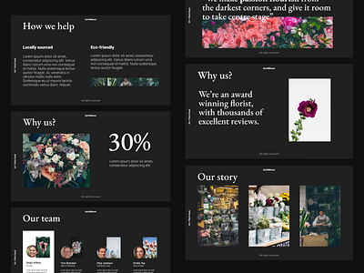 Florist pitch deck mock up