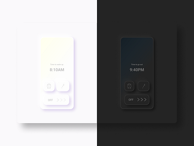 Simple Alarm Clock UI