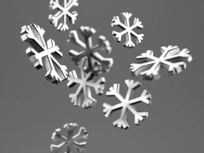 snow in cinema 4D