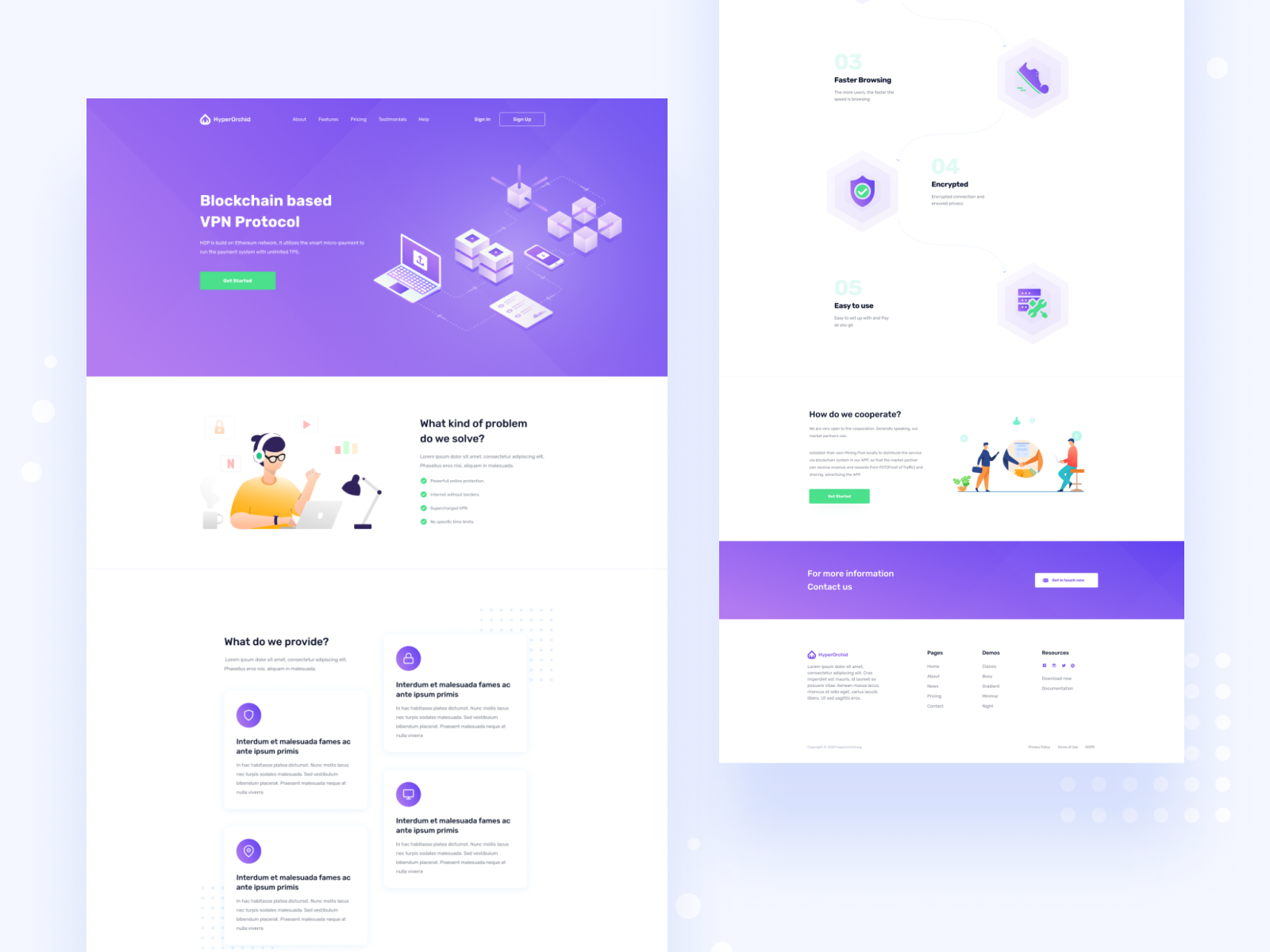 HyperOrchid Landing Page by Jyoti Sing on Dribbble