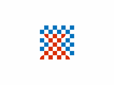 Hrvatski Sahovski Savez. Croatian Chess Federation. app brandmark chess concept croatia emblem federation geometic grid logo logodesign mark sport square storozhevantosha symbol