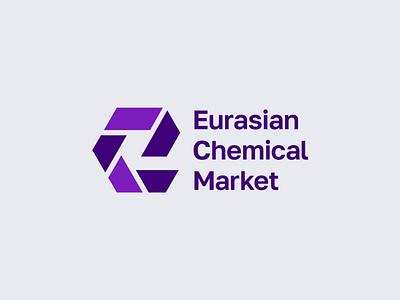 Eurasian Chemical Market analytics brand identity brandmark chemicals emblem eurasia geometic industry logodesign magazine market marketing statistics storozhevantosha symbol