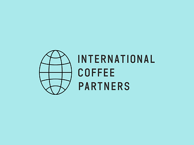 ICP app brand identity brandmark coffee earth emblem export for sale global import logodesign logotype partnership sale sign storozhevantosha symbol