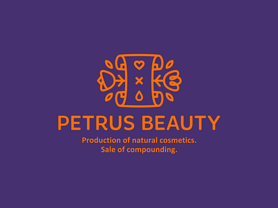 Petrus Beauty app beautiful beauty brandmark cosmetics emblem logo logodesign mark salon sign storozhevantosha symbol