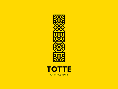 Totte brand identity brandmark for sale geometic logo logodesign sale sign storozhevantosha symbol totem