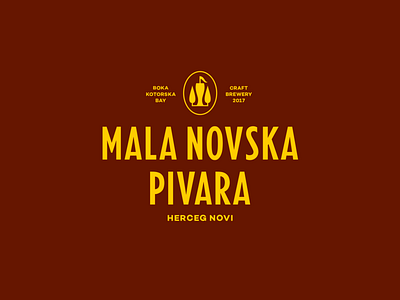 Mala Novska Pivara beer brand identity brandmark brewery craft emblem logo logodesign mark montenegro pub storozhevantosha symbol