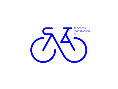 Yaltabicycle app bicycle bike brand identity brandmark city club concept creative crimea cyrillic design emblem icon lettering logo logodesign mark storozhevantosha symbol