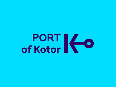 Port of Kotor adriatic arrow brand identity brandmark city design emblem history hub liner logo logodesign montenegro port ship storozhevantosha symbol touristic travel trip