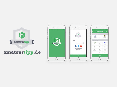 amateurtipp.de Application Mockup