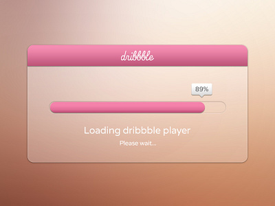 Dribbble Debut - Loading dribbble player debut dribbble interface loading ui ui design web design webdesign