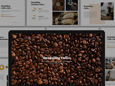 Mandailing Coffee Powerpoint Template coffee shop powerpoint coffeeshop corporate creative design creative market creative studio naturalistic powerpoint design powerpoint presentation template powerpoint template