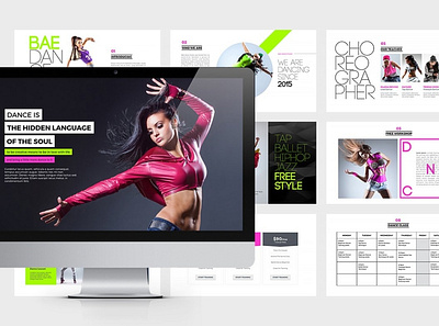 Bae Dance Powerpoint Template branding corporate creative design creative market creative studio powerpoint design powerpoint presentation template