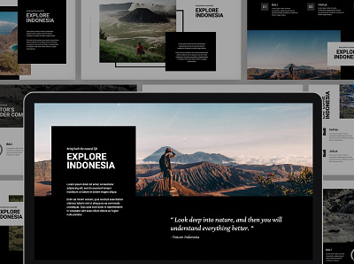 Explore Indonesia Keynote Template creative design creative market indonesia keynote keynote design keynote presentation keynote template landscape natural naturistic photography powerpoint design powerpoint presentation template